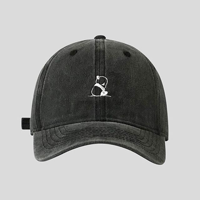 Panda Embroidered Cap Baseball