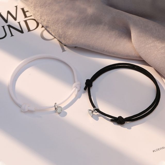 Couple Matching Magnetic Cord Bracelet