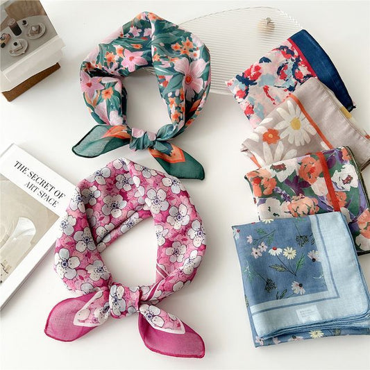 Floral Print Neckerchief