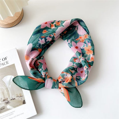 Floral Print Neckerchief