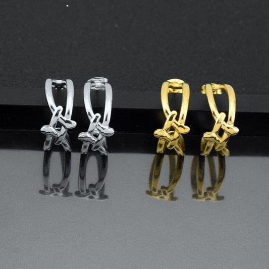 Layered Open Hoop Earring