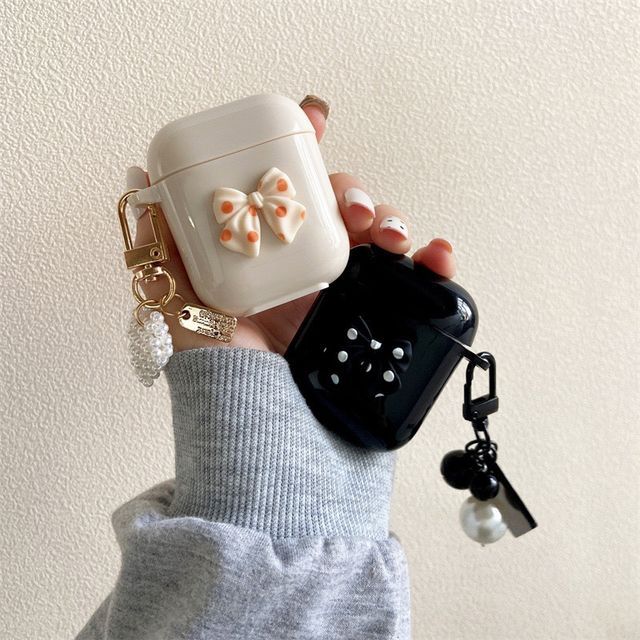 Bow Case / Faux Pro Earphone AirPods Pearl Skin
