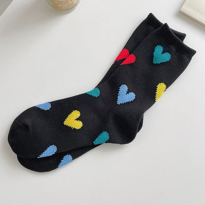 Heart Print Socks