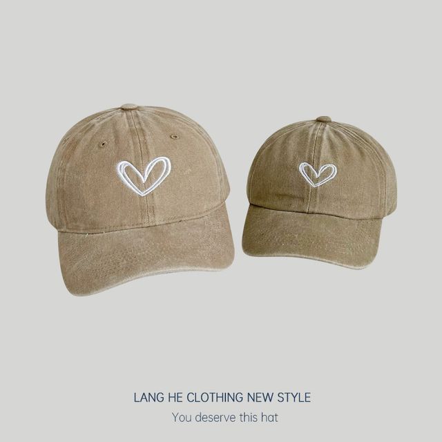 Heart Embroidery Cap