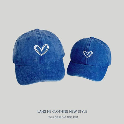 Heart Embroidery Cap