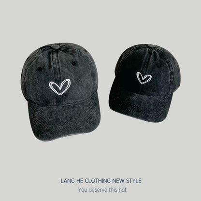 Heart Embroidery Cap