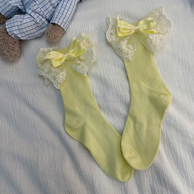 Lace Bow Socks