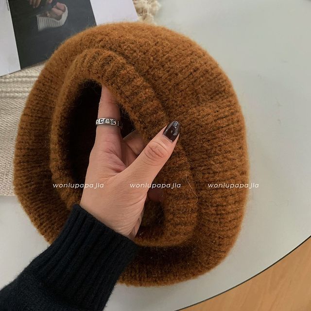 Plain Mohair Beret Hat