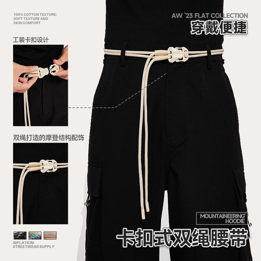 Unisex Dual-Cord Belt