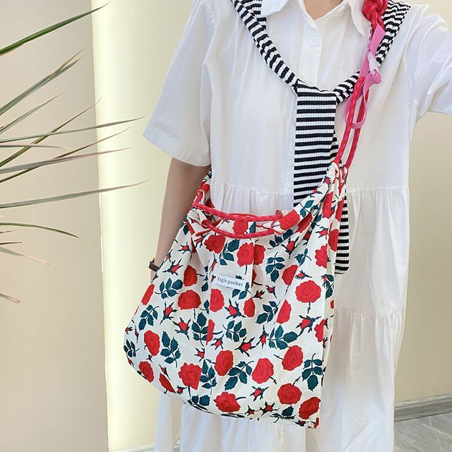 Patterned Print Tote Bag