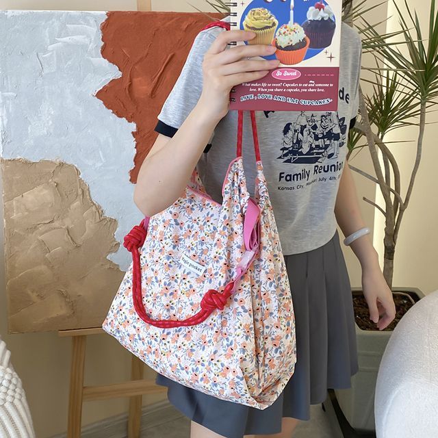 Patterned Print Tote Bag