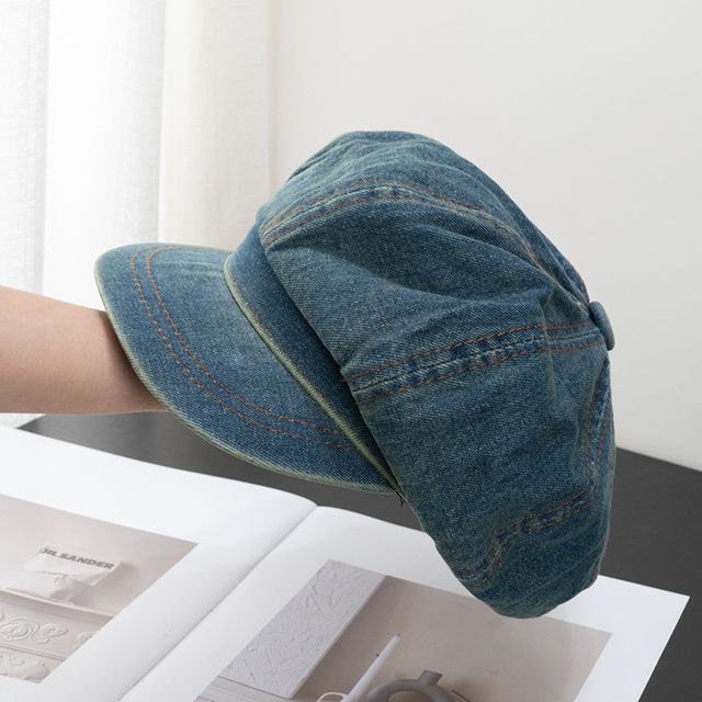 Cap Newsboy Denim