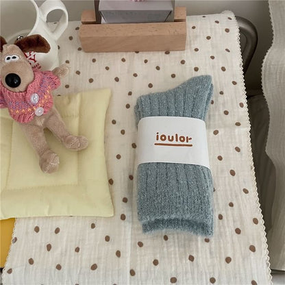 Plain Fleece Socks / Set