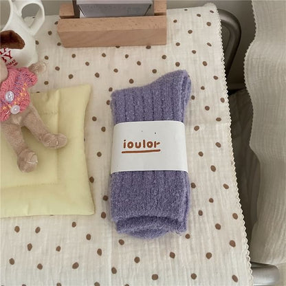 Plain Fleece Socks / Set