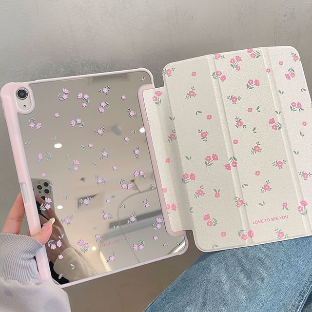 iPad Case Mirrored Floral