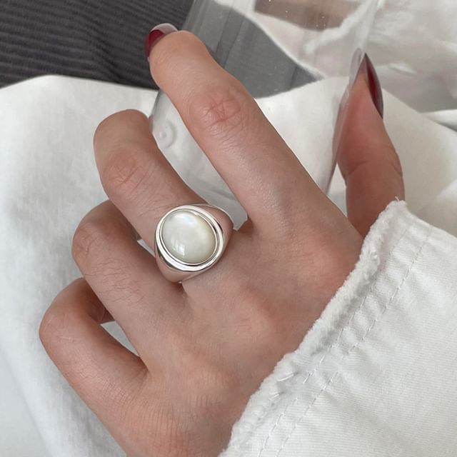 Shell Alloy Open Ring