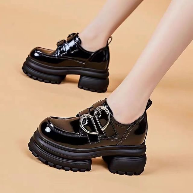 Platform Buckled Loafers