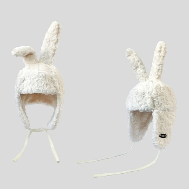 Chenille Hat Rabbit Ear Trapper