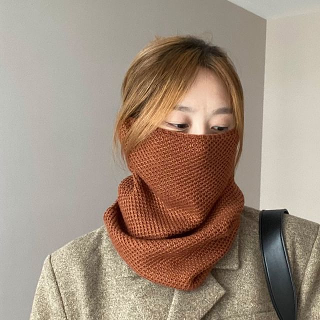Multi-Way Knit Plain / Beanie Scarf