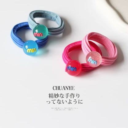 Lettering Bead Hair Tie / Set