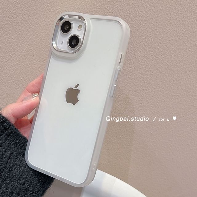 Plain Transparent Back Phone Case - iPhone 15 Pro Max / 15 Pro / 15 Plus / 15 / 14 Pro Max / 14 Pro / 14 Plus / 14 / 13 Pro Max / 13 Pro / 13 / 13 mini / 12 Pro Max / 12 Pro / 12 / 12 mini / 11 Pro Max / 11 Pro / 11