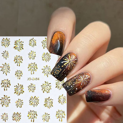 Fireworks Nail Art Stickers (Various Designs)