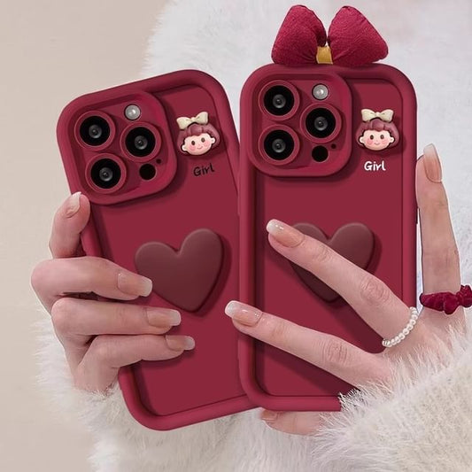 Phone Case Heart Girl