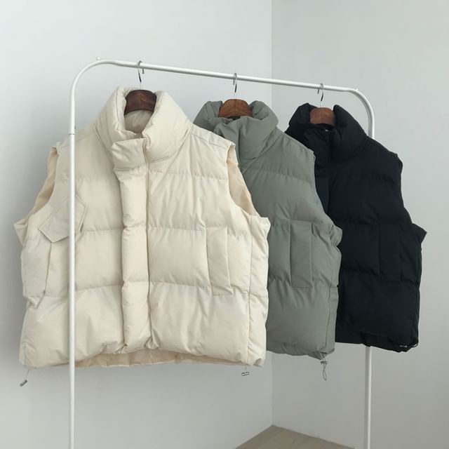 Collared Puffer Vest