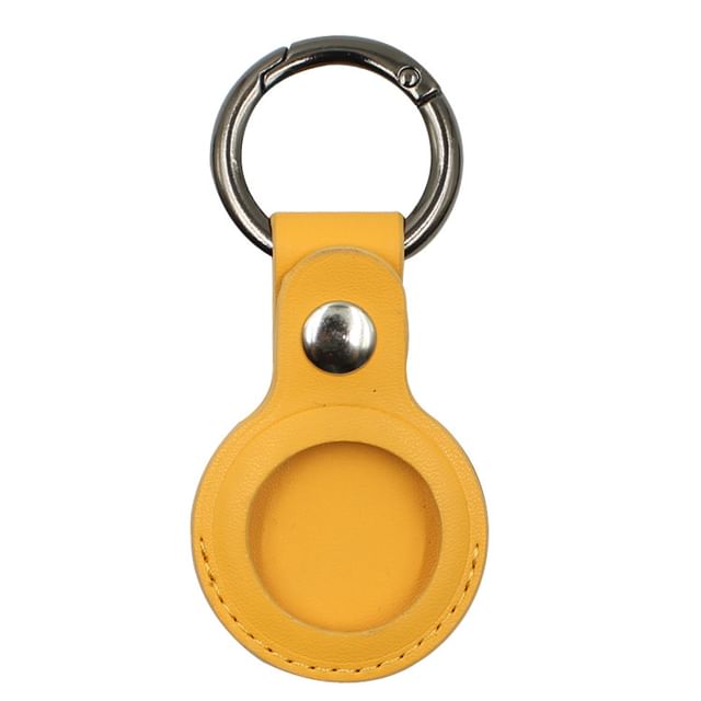Faux Keyring Leather Holder AirTag