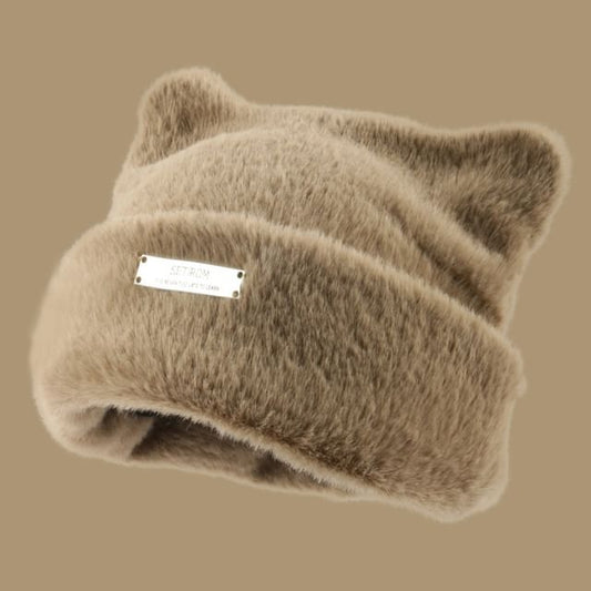 Cat Ear Faux Fur Beanie