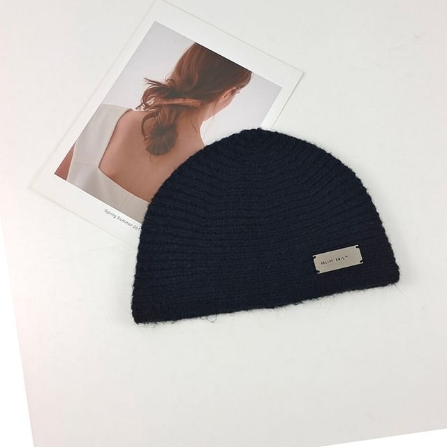 Lettering Tag Beanie