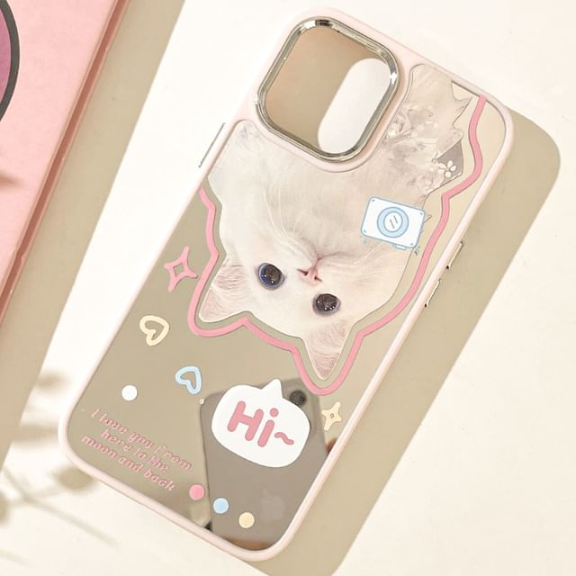 Case Mirrored Phone Cat