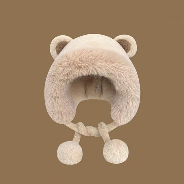 Ear Hat Bear Bonnet Fluffy