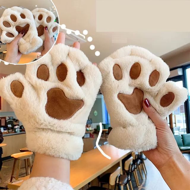 Fingerless Paw Gloves Cat