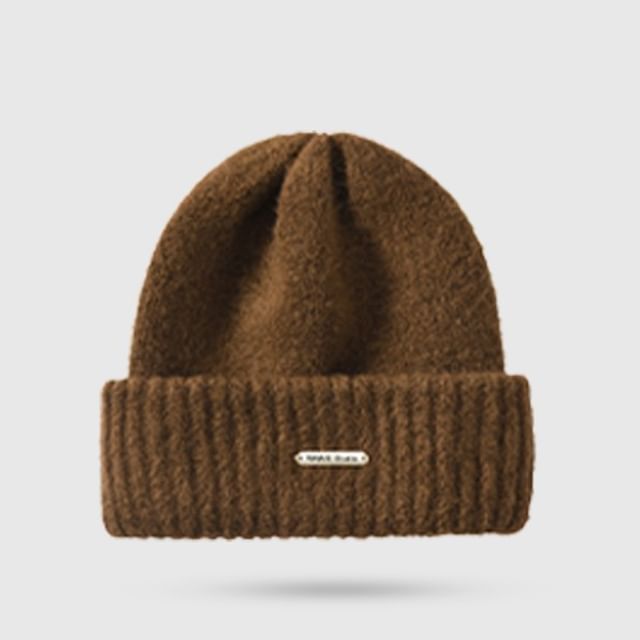 Knit Plain Casual Beanie