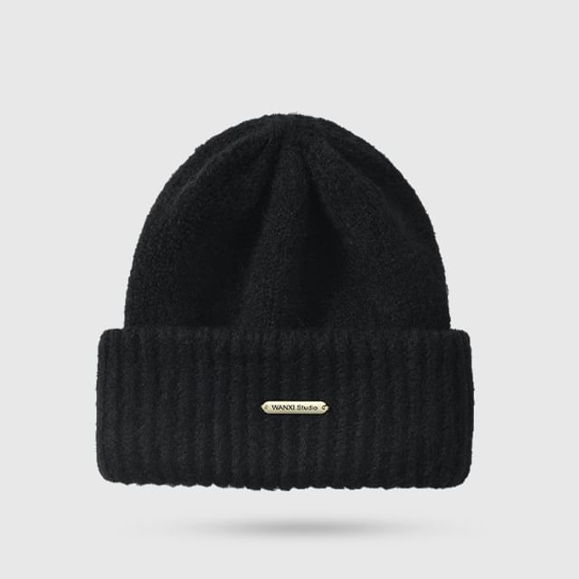 Knit Plain Casual Beanie