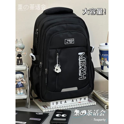 Lettering Laptop Backpack / Charm / Set