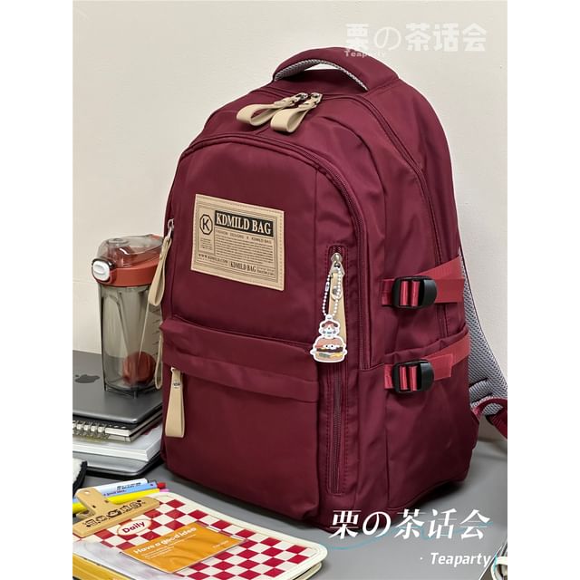 Lettering Label Applique Laptop Backpack / Charm / Set