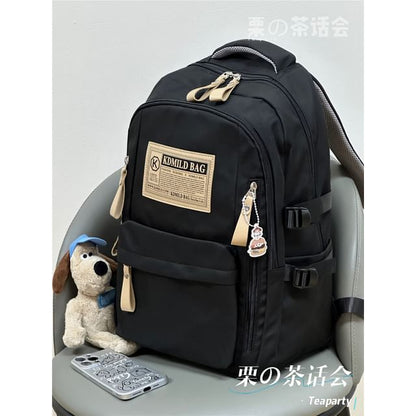 Lettering Label Applique Laptop Backpack / Charm / Set