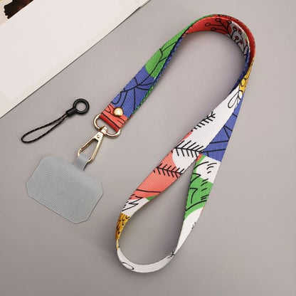 Print Canvas Phone Lanyard with Lanyard Pad