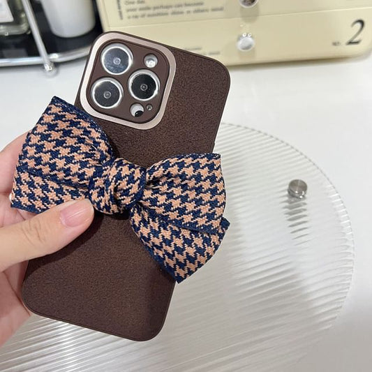 Houndstooth Bow Phone Case