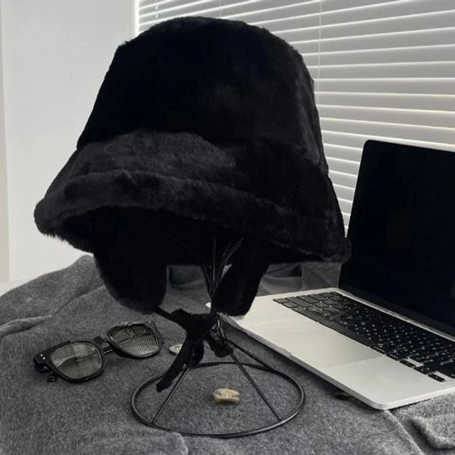 Bucket Fleece Hat Plain