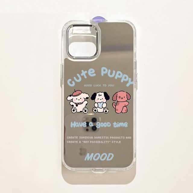 Dog Phone Case Mirrored