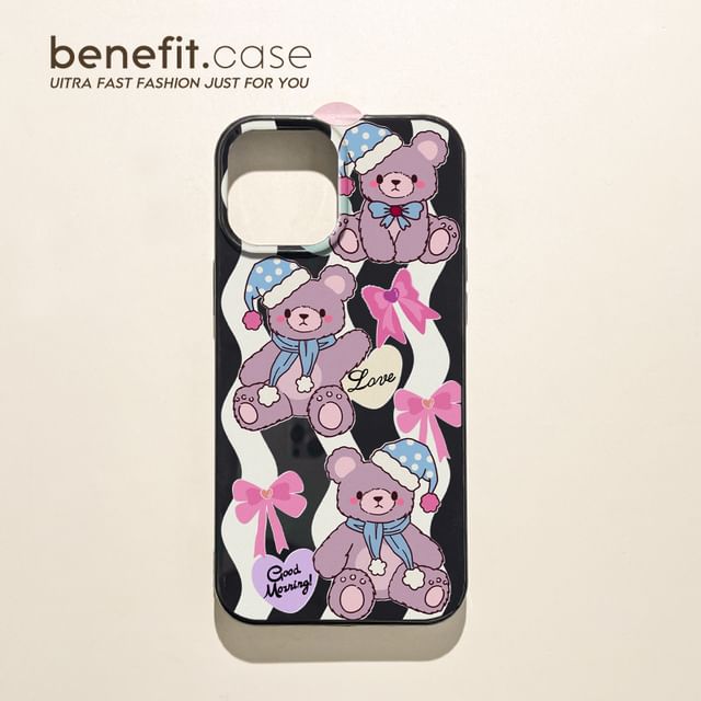 / Case Phone Bow Bear