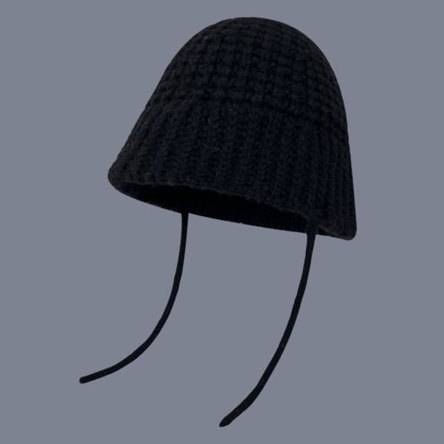 Plain Knit Bucket Hat