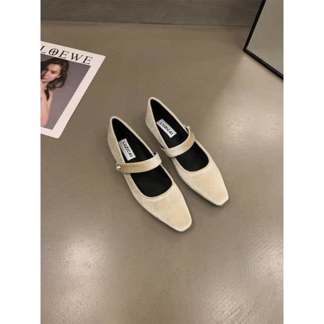 Velvet Mary Square Jane Shoes Toe
