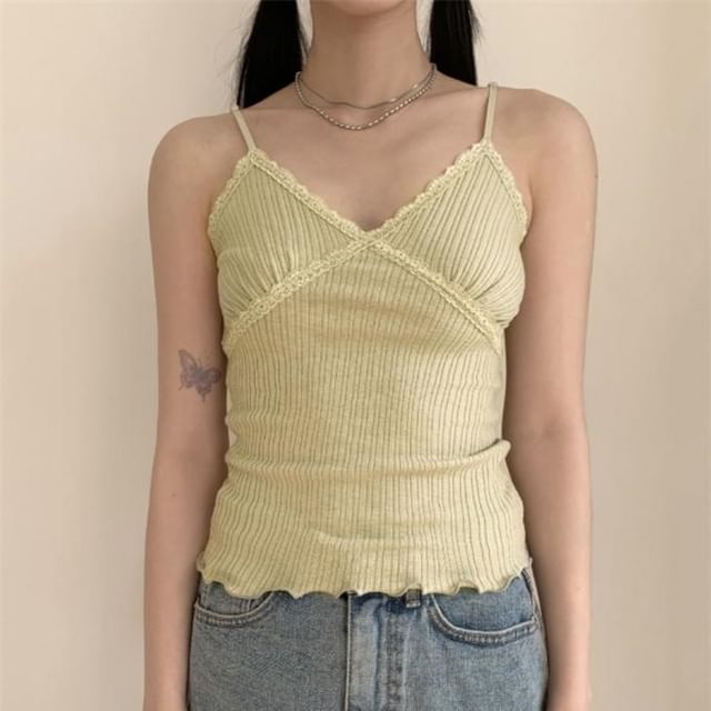 Lace Trim Camisole Top