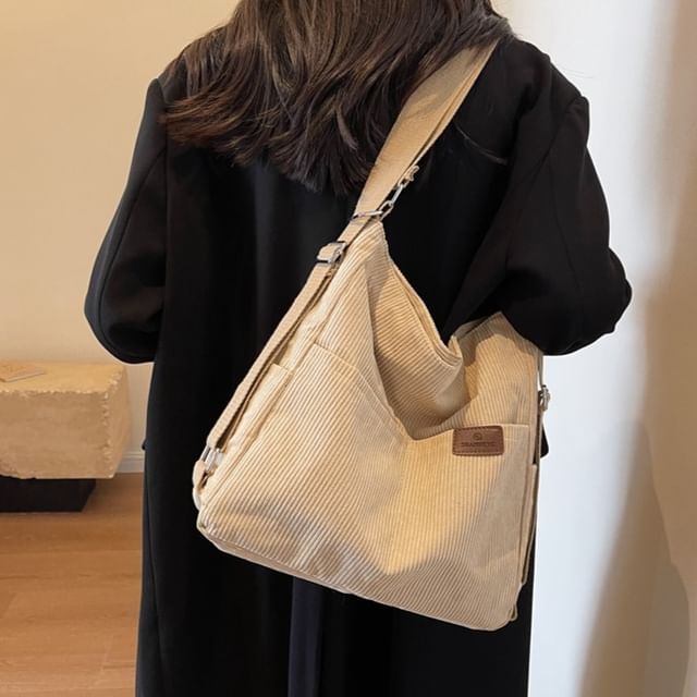 Plain Corduroy Crossbody Bag Egirldoll