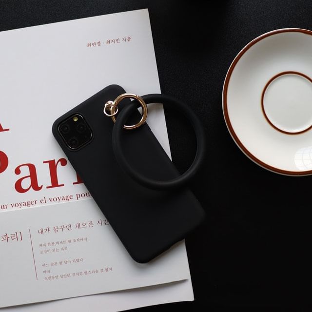 Plain Phone Hoop Charm Case