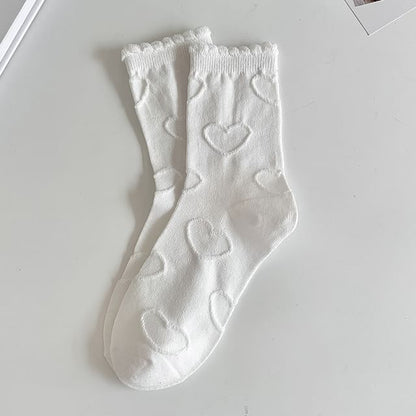 Printed Ruffled Socks